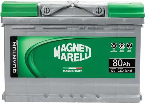Magneti Marelli Batteria per auto 80AH 12V 720A EN1 per cassetta L3B