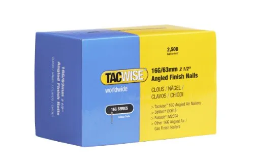 Tacwise 0773 16G Chiodi Angolati-Inclinati da 25mm, 63 mm
