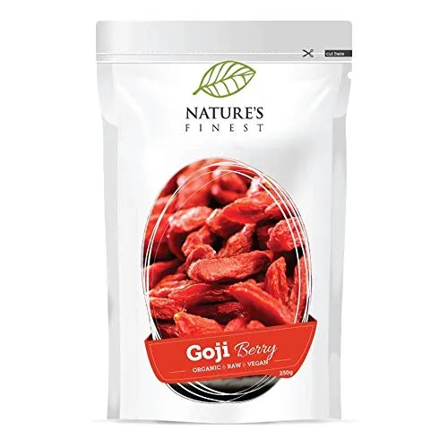 Bacche di Goji Bio 250 g | Superfood Biologico e Puro | Complemento Ideale per Dieta Paleo, Vegana e Vegetariana