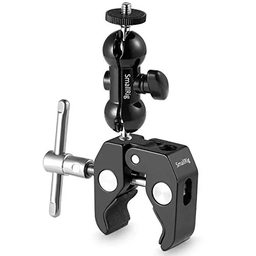 SMALLRIG Cool Ballhead Magic Arm con Super Clamp per DJI Ronin M, Monitor, Videocamera, LED Luce Video - 1138