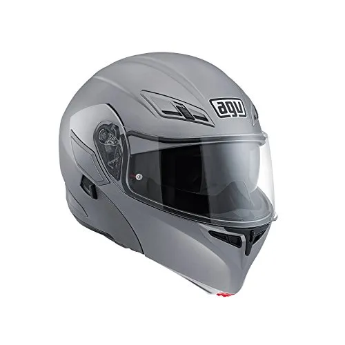 AGV Casco Moto Compact St E2205 Solid PLK, Matt Grey, L