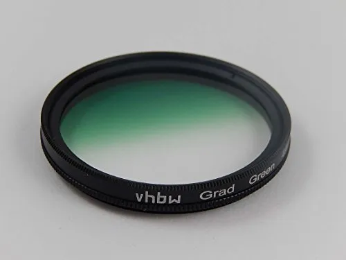 vhbw Filtro universale a gradiente di colore 52mm Verde per Fuji/Fujifilm XF 18 mm F2 R