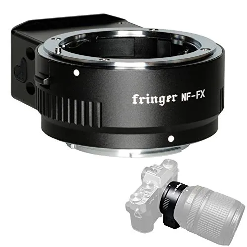 Fringer NF-FX - Adattatore obiettivo AF compatibile con obiettivi Nikon F, Fuji X, Fuji AF-S, AF-P, Sigma Tamron per X-T3 X-Pro3, XT30, X-T4, X-H1, X-T100, X-T200