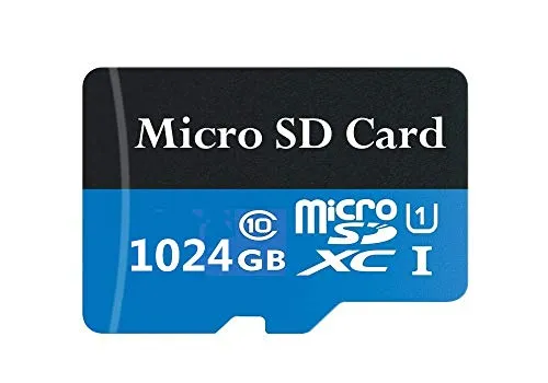 Scheda di memoria 128 GB/256 GB/400 GB/512 GB/1024 GB Micro SD Card 10 High Speed Micro Memory Card, con adattatore incluso