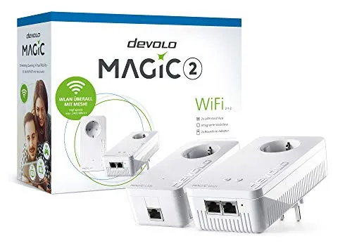Devolo Magic 2 WiFi 2400 Mbit/s Collegamento ethernet LAN Wi-Fi Bianco 2 pezzo(i)
