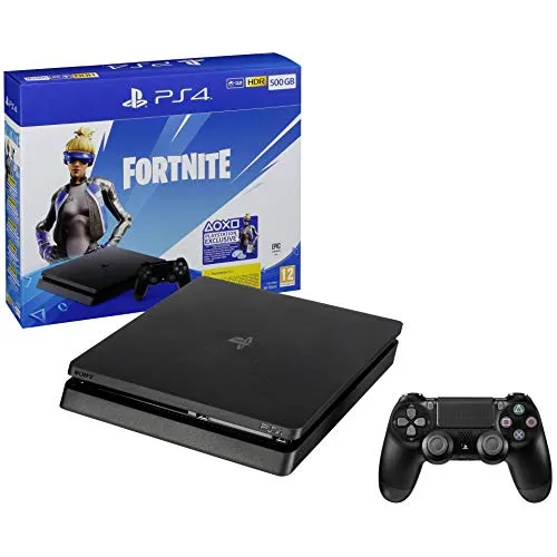 Ps4 Console 500Gb F Chassis Slim Black + Fortnite Vch (2019) - Playstation 4