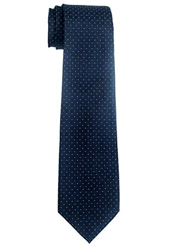 Retreez, cravatta da bambino, in tessuto con fantasia a pois, da 8 a 10 anni, vari colori Navy blue 8 - 10 Anni 