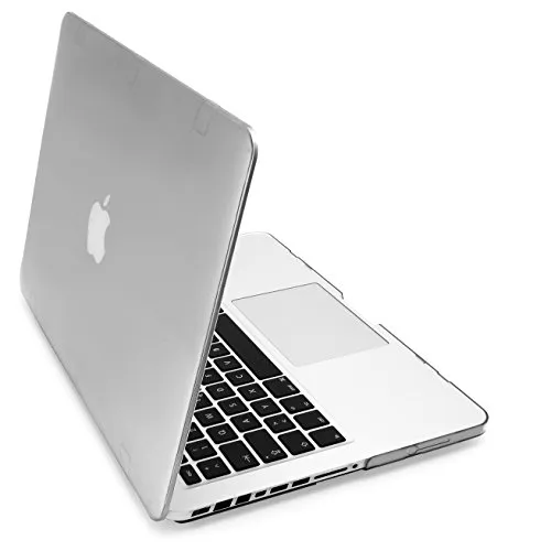 MyGadget Cover Opaca per Apple MacBook PRO 13" - Mac Prima di 2012 (Modello A1278 con CD-Rom) - Custodia Rigida Snap On Liscio Sottile - Trasparente