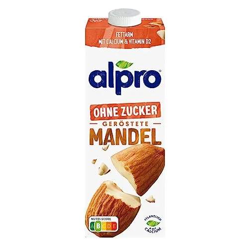 Alpro - Almond bere, non zuccherato, dalle mandorle, no soy - 1000 ml