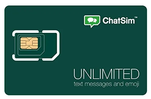 ChatSim Unlimited - Scheda SIM Internazionale per chattare con Whatsapp e Le Altre ChatApp in Oltre 150 Paesi