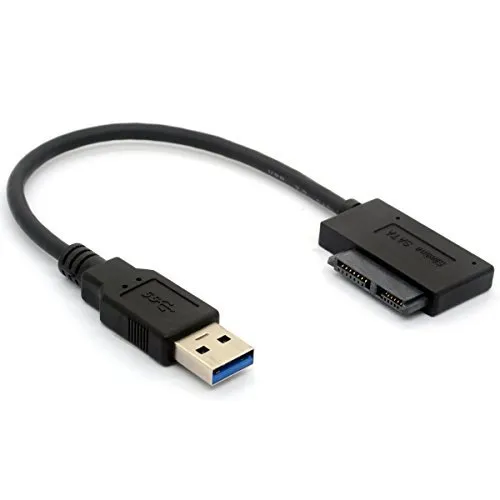 USB 3.0 a 7 + 6 Adattatore di cavo SATA di Slimline di 13Pin per l'azionamento ottico del CD di DVD del computer portatile