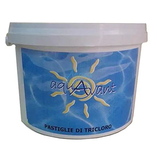 Aquavant PASTIGLIE 200gr di TRICLORO 90% 370 | Fusto da 25Kg - Fluidra per Mantenimento Acqua Piscina