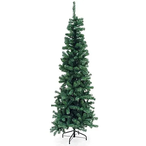 Albero di Natale slim 640 rami h.210 cm, Sestriere