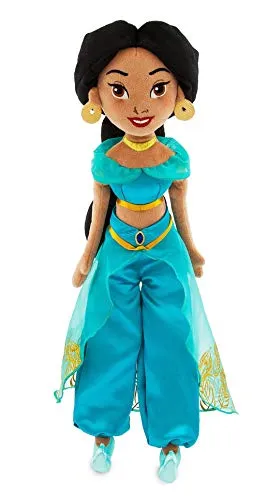 DS Disney Store Peluche Bambola Jasmine Aladdin Principessa 48cm Originale Nuova