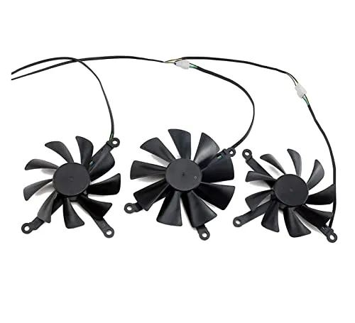 Yanluo 3pcs / Lot. CF1015H12S 4. Pin Compatibile for XFX. Radeon. RX 5700 xt Thicc III Ultra Rx5700xt. Fan di Carte grafiche Rejoicing