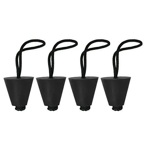 Lixada 4PCS Kayak Scupper Plug Kit Universale Canoa Scarico Fori Tappo Bung