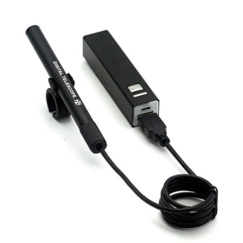 KKmoon Smart WIFI Digital USB Ricaricabile Telescopio Monoculare Regolabile Fotocamera Scalabile con Batteria Incorporata e Staffa in Gomma