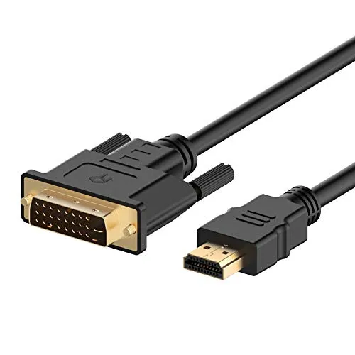 Rankie Cavo HDMI su DVI (24+1 Dual Link), CL3, Bi-Direzionale, 1080P, 1,8m, Nero