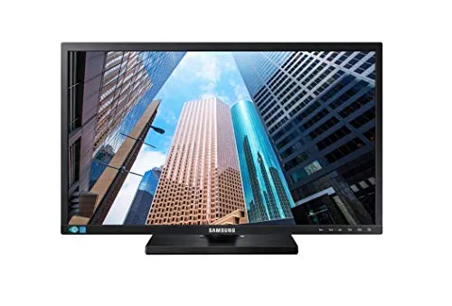 Samsung Monitor S22E450M Monitor Professionale 24" Full HD, 1920 x 1080, 60 Hz, 5 ms, D-Sub, DVI, con Casse Integrate, Regolabile in Altezza, Swivel, Pivot, Nero