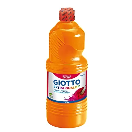 Giotto 533405 Tempera Pronta, 1000 ml, Arancio
