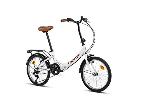 Moma Bikes Bicicletta Pieghevole First Class 20", Alluminio, Shimano 6v, Sella Comfort