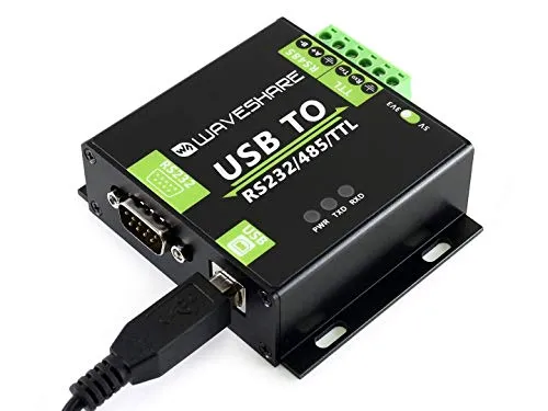 Waveshare USB to RS232/RS485/TTL Interface Converter Industrial Isolated Converter with Original FT232RL Inside, 300-921600bps Baudrate Onboard Power Isolation, Adi Magnetical Isolation