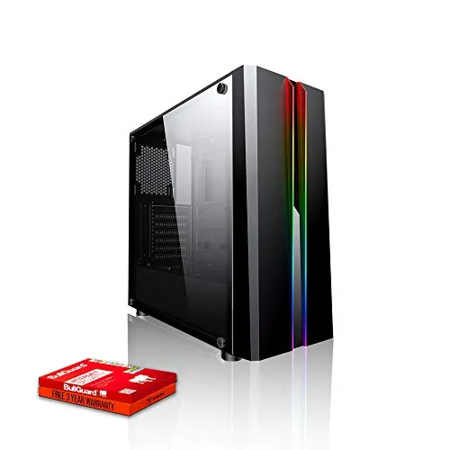 Fierce Dominator RGB Gaming PC - Veloce 3.9GHz Hex-Core AMD Ryzen 5 2600, 500GB Disco a Stato Solido, 16GB 3000MHz, NVIDIA GeForce GTX 1660 Ti 6GB, Finestre non Incluso 1134665