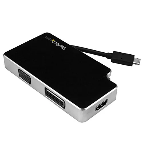 STARTECH.COM Adatattore da Viaggio Audio/Video 3 in 1. USB-C a Vga, DVI O HDMI, 4K