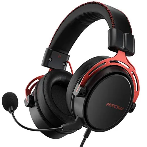 Mpow Air SE Cuffie Gaming 3,5 mm per PS4, Xbox One, PC, Switch Cuffie over-ear con audio surround con microfono con cancellazione del rumore, Cuffie da gioco