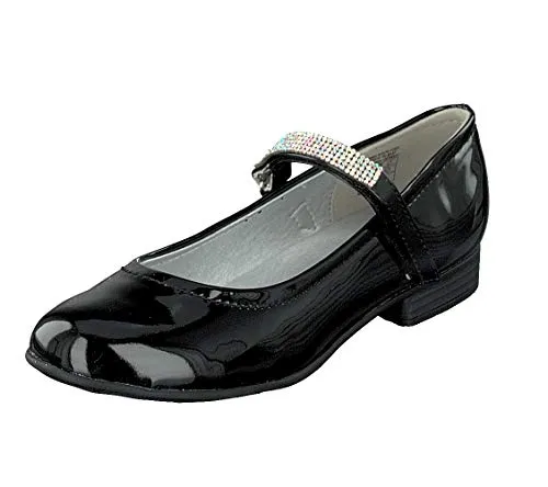 Indigo Jane Klain by Bambina Scarpe Ballerine Cresima Comunione 424-066 - Nero, EU 38