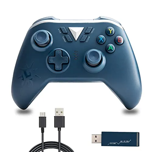 Controller wireless per Xbox One, gamepad wireless compatibile con Xbox One, Xbox One S, Xbox One X, Xbox Series X e PC Windows (Blue)