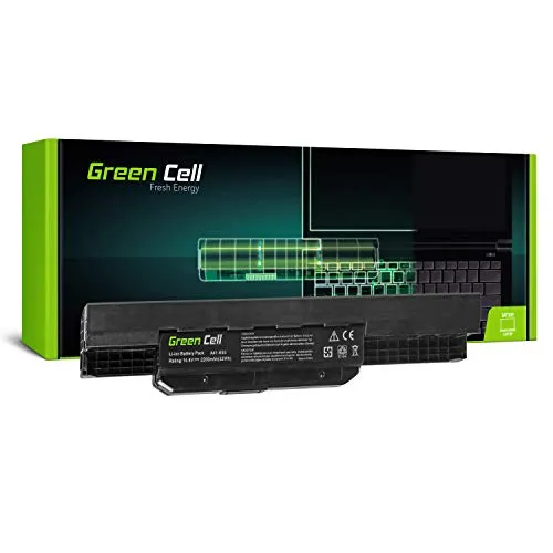 Green Cell® Standard Serie A32-K53 A41-K53 Batteria per Portatile ASUS A43 A43U A53T A54 K43 K53J K54 K54C X53B X53BR X53BY X53SC X53SD X53SG X53TA X53TK X53Z X54HR X54XB (4 Pile 2200mAh 14.4V Nero)