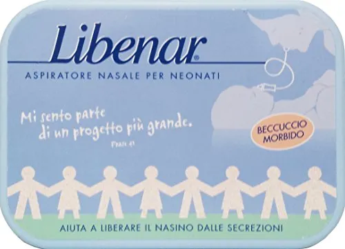 6 x LIBENAR Aspiratore Nasale Per Neonati Con 3 Filtri