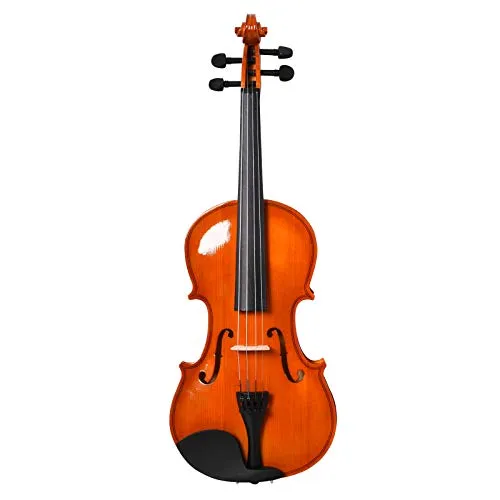 HOMCOM Violino 4/4 per Adulti con Accessori Inclusi (Custodia, Archetto, Corde, Ponticello, Accordatore) 58.5 x 21.5 x 7cm