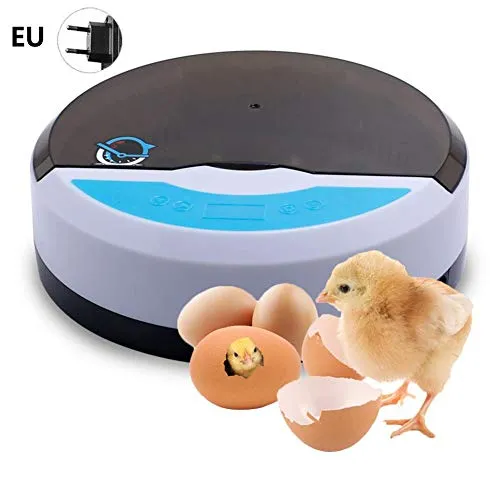 Incubatrice per Uova Automatica, Dispositivo di incubazione Automatica per pollame da Allevamento di Uova di Anatra Digitale a Un Tasto Domestico con Controllo della Temperatura e Display