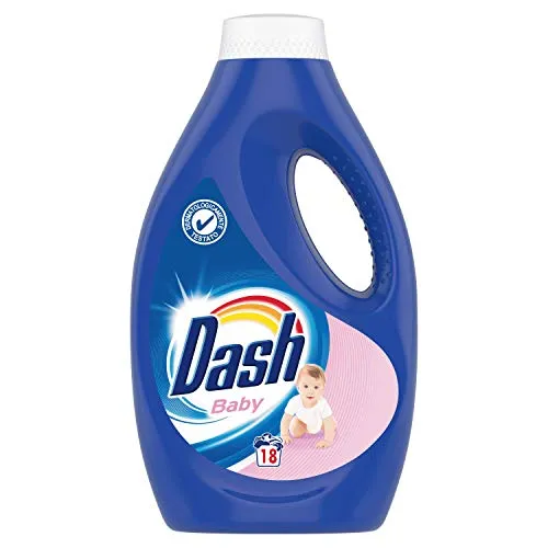 Dash Detersivo Liquido Baby 0.99L, 18x Lavaggi, Dermatologicamente testato per le pelli sensibili