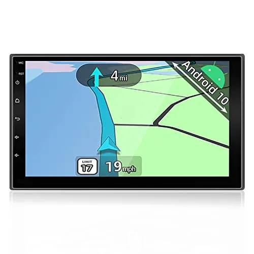 YUNTX Android 10.0 Doppio Din Autoradio - GPS 2 Din - Telecamera Posteriore Gratuiti - 7 Pollice - Supporto DAB + / Controllo del volante / 4G / WiFi/Bluetooth/Mirrorlink/Carplay/USB/SD