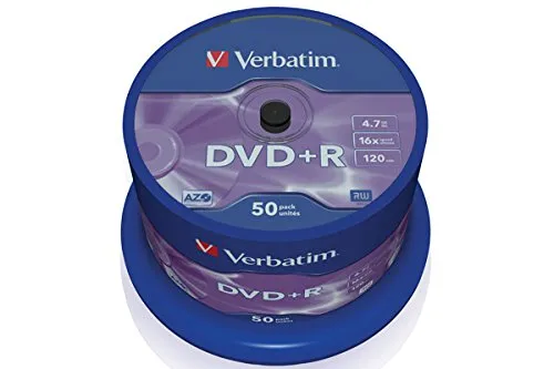 Verbatim Dvd + R, 16 x, Spindle 50PK 43550 by