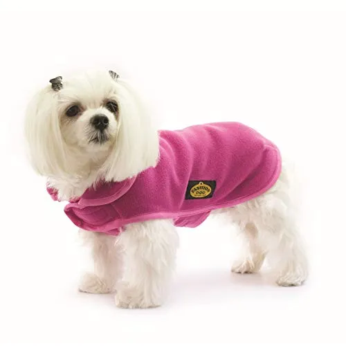 Fashion Dog Cappotto per cani in pile, fucsia - 36
