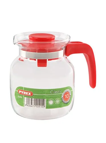 Pyrex Bricco multiuso Rosso, Vetro, 0.65 Litri