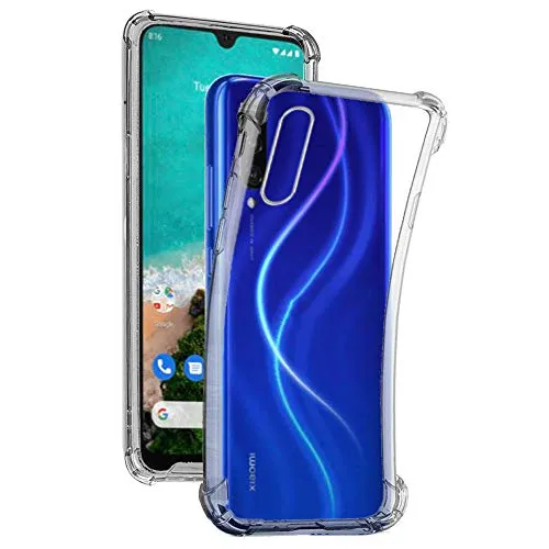 REY Cover in Gel TPU Anti-Shock per XIAOMI Mi A3 - MiA3 - XIAOMI CC9e, Morbido Silicone Custodie Protettivo Case, Anti-Scratch, Protettiva Sottile Back Cover