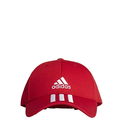 adidas Bball 3s cap Ct, Cappellino Unisex – Adulto, Scarlet/White/White, OSFM