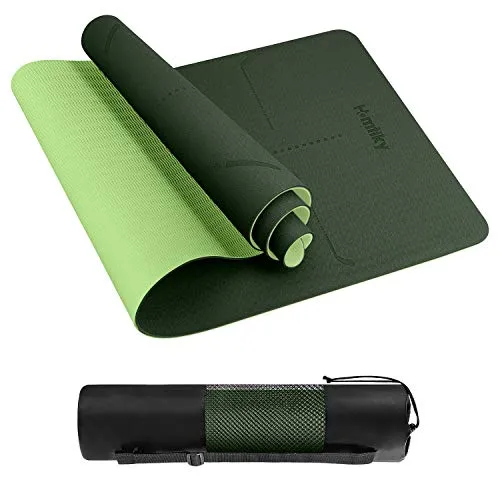 Homtiky Tappetino Yoga Antiscivolo,Tappeto Fitness per Yoga Pilates e Palestra con Dimensione 183 x 62 x 0.6 cm