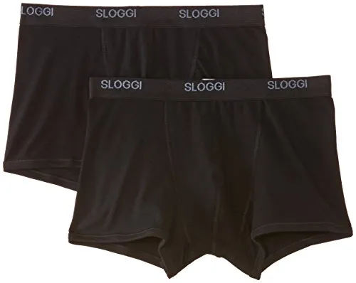 Sloggi Men Basic Short Uomo, Nero(Schwarz-Schwarz), XL