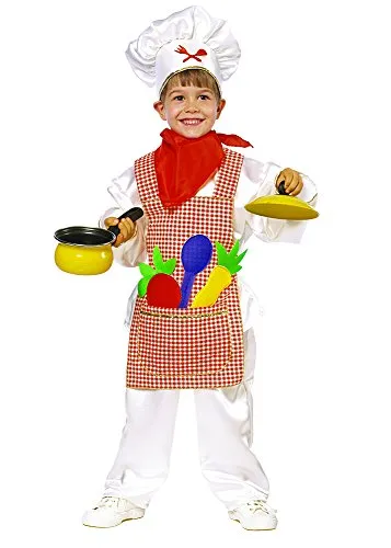 Stamco Costume da Cuoco per Bambini (Taglia 6)