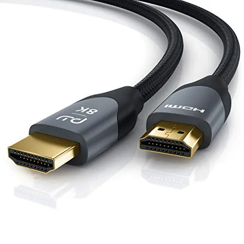 Primewire – Cavo HDMI 8K da 1 Metro - 8K @ 60Hz 4K @ 120Hz con DSC - HDMI 2.0a 2.0b - 3D – Compatibile 4K - HLG - UHD II - Dynamic HDR 10 + - eARC - Variable Refresh Rate VRR - Dolby Vision