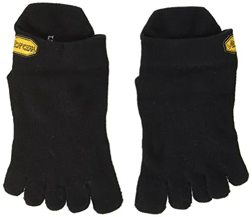 Vibram Fivefingers, Calzini Invisibili da Sport, Unisex, S15N02M, Black, M