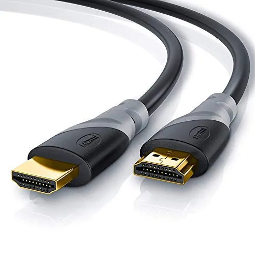 CSL - Cavo HDMI 4k HDR Lungo 25 cm - 2.0 ab – HDCP 2.2 HFR Arc Ethernet CEC – Fino a 4K 60Hz – Perfetto per Xbox, Playstation PS3, PS4, HDTV, Laptop e PC