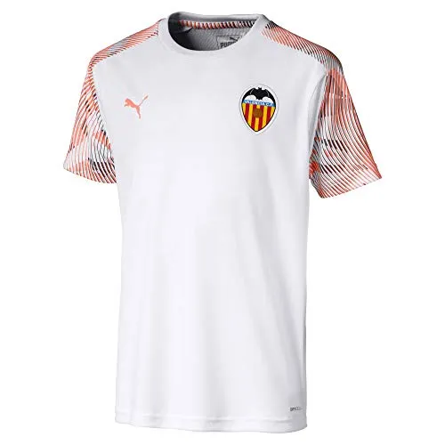 PUMA Vcf Training Jersey Jr, Maglia Calcio Unisex Bambini, White/Fizzy Orange, 164