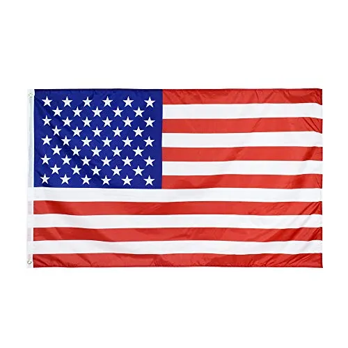 90 x 150 cm bandiera americana USA Banner di bandiere nazionali Poliestere con granmetti di ottone Resistente alla dissolvenza UV Per sport di calcio, festival, sfilata, decorazioni per feste